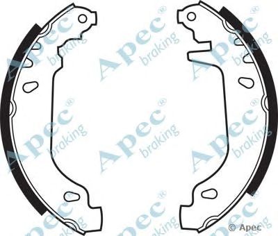APEC BRAKING shu448 -  Комплект тормозных колодок